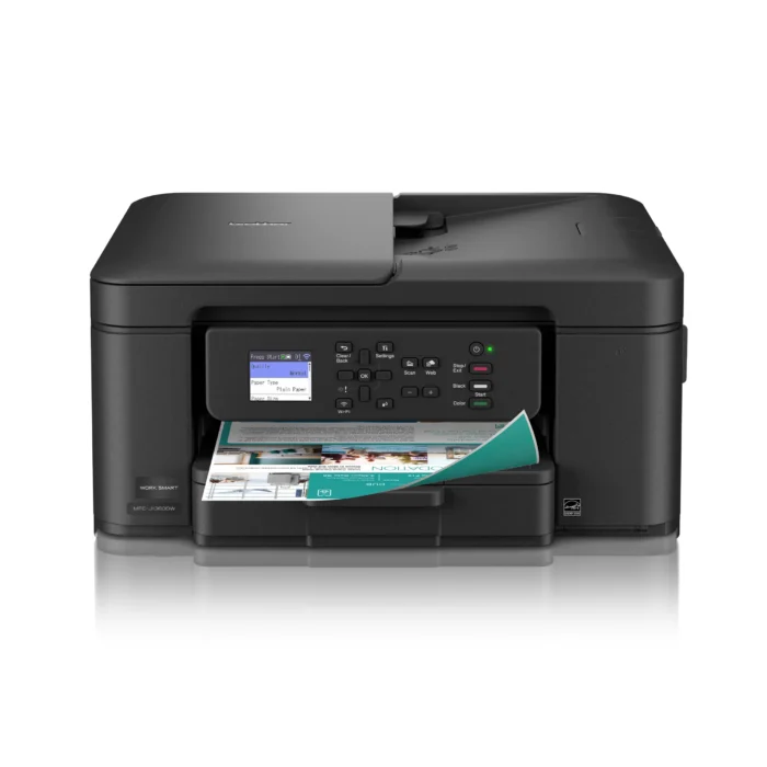 Work Smart 1360 Wireless Color Inkjet All-in-One Printer with Automatic Duplex Printing and 1.8” Color Display, MFCJ1360DW