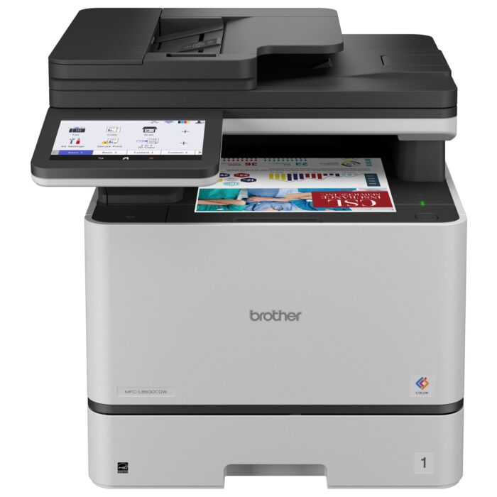 Business Color Laser All-in-One Printer with Duplex Print, Scan, Copy, Low-Cost Printing, and Advanced Security Features, MFCL8930CDW