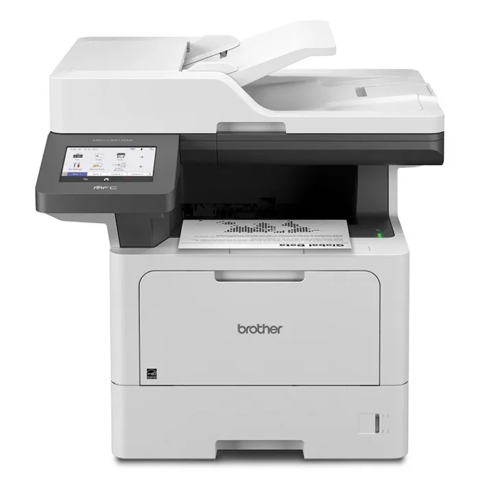 Business Monochrome Laser All-in-One Printer with Low-cost Printing, Wireless Networking and Duplex Print, Scan, and Copy, MFCL5915DW